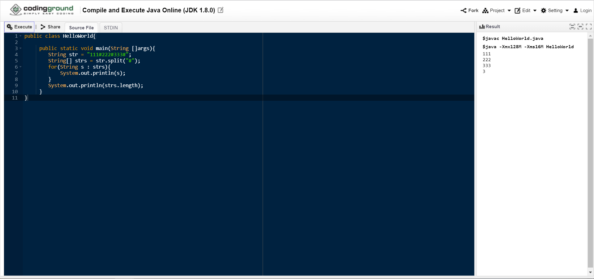 Split Different Behavior In Java And C Peinan Weng s Blog