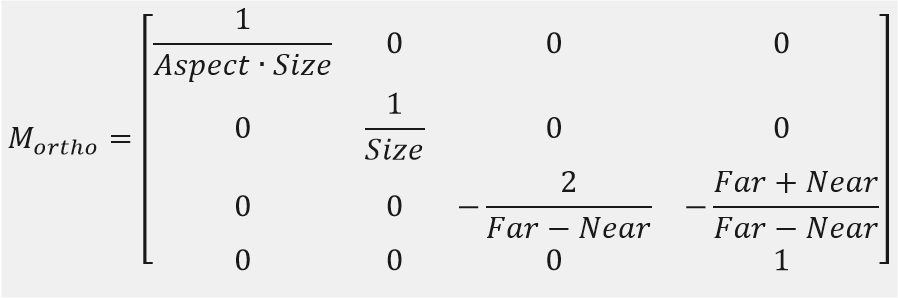 正交投影的投影矩阵